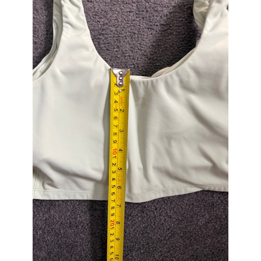 OFFLINE by Aerie Real Me Mint Green Ruched Scoop Neck Sports Bra Crop Top Medium - Picture 5 of 6